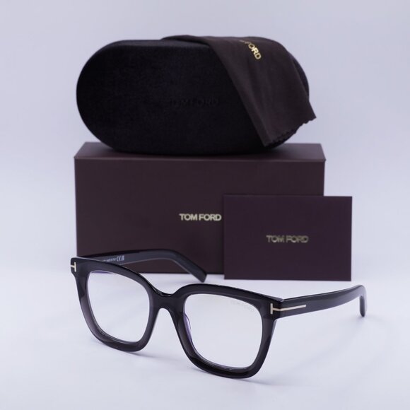 Tom Ford FT5880-B 020 Square Eyeglasses 51mm - Grey/Clear Blue Light Block - Picture 7 of 10